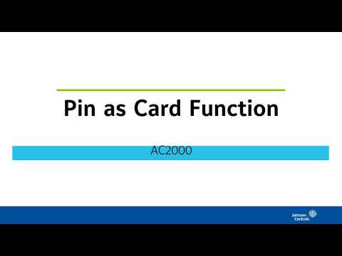 Card as Pin Function
