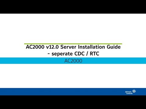 AC2000 v12 0 Server Installation Guide Separate CDC RTC