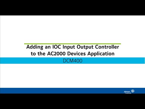 Adding an IOC Input Output Controller to the AC2000 Devices Application